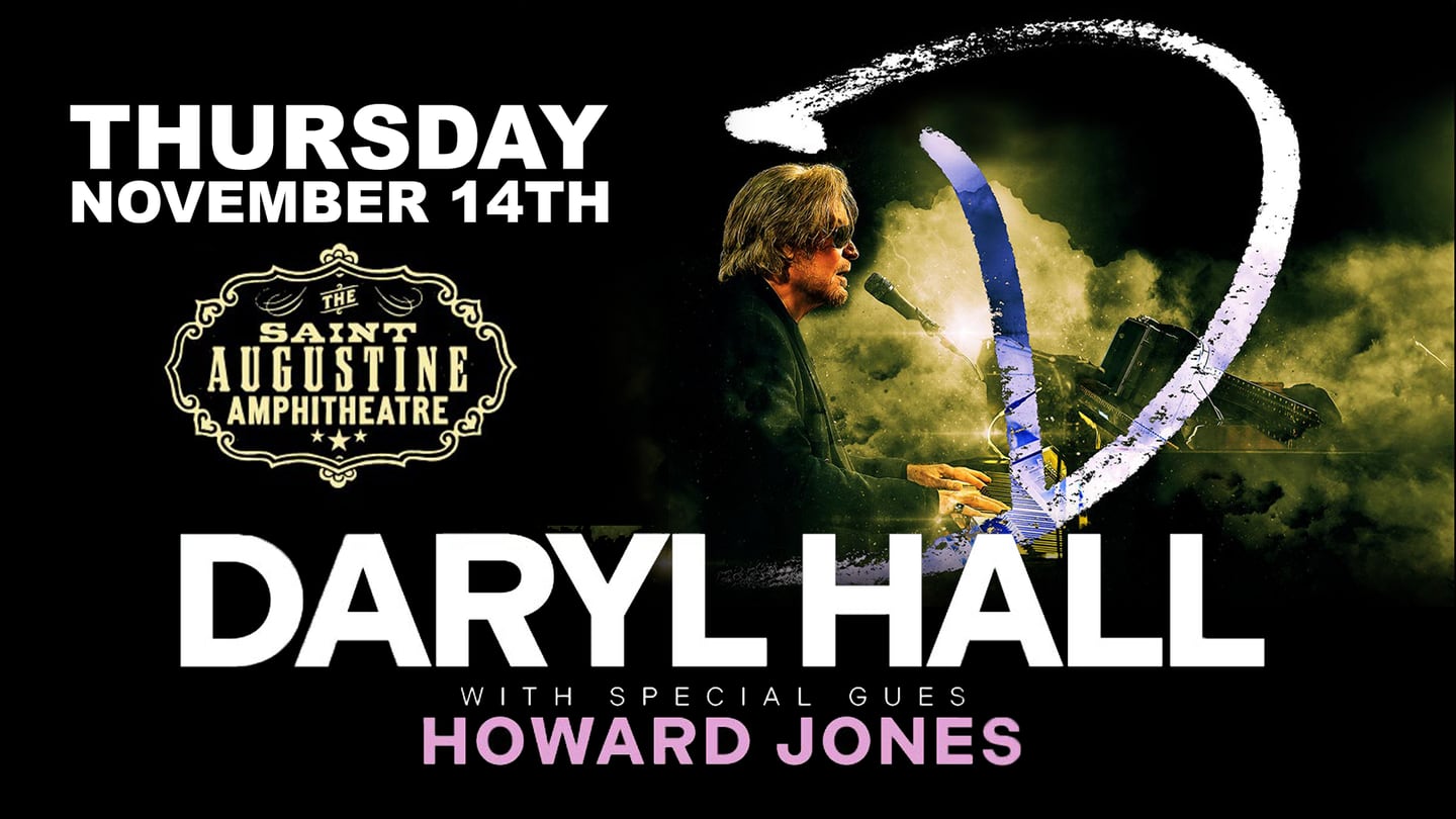 Darryl Hall announces St. Augustine concert slated for November